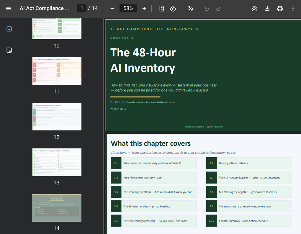 screenshot chapter 3 ai act ebook